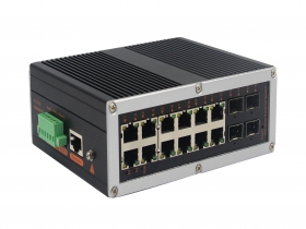 網管工業級 千兆4光12電-SFP